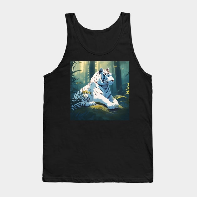 Indian White Tiger Tank Top by Spaceboyishere